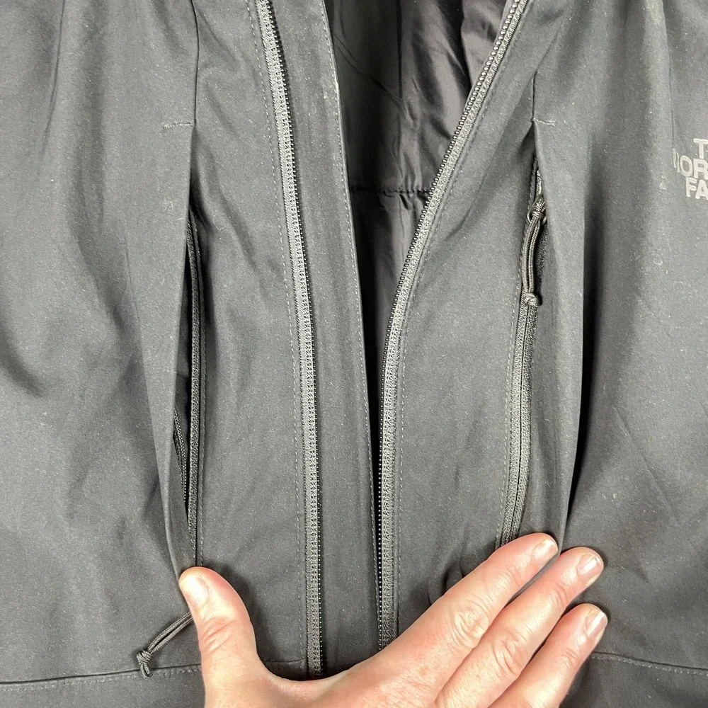 The North Face Hooded Jacket Mens XXL Black Apex Elevation PrimaLoft Insulated